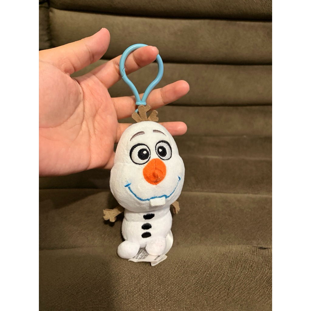 Gantungan kunci/tas boneka salju Olaf disney castle original