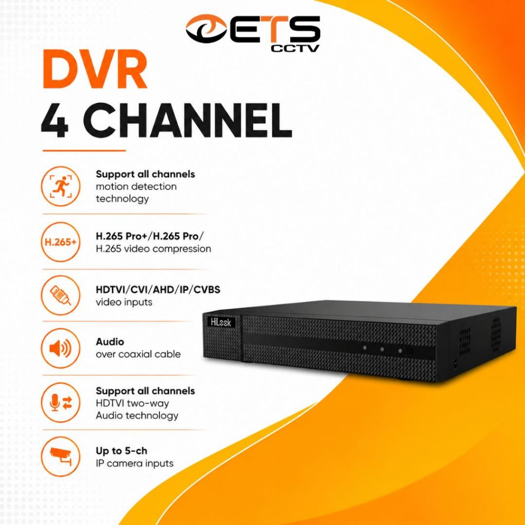 DVR HILOOK 4CH -  UNTUK CCTV ANALOG
