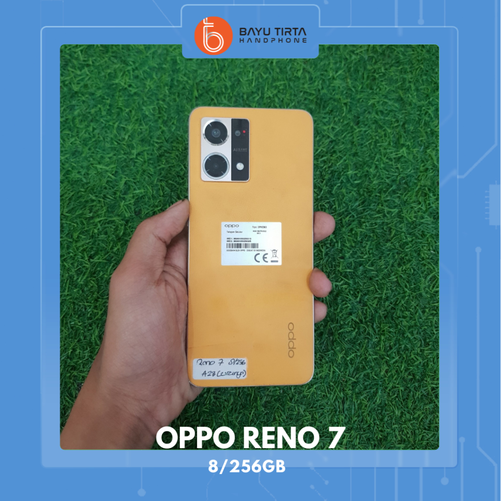 OPPO RENO 7  (8/256GB) | Sunset Orange, | Second / Bekas | A23