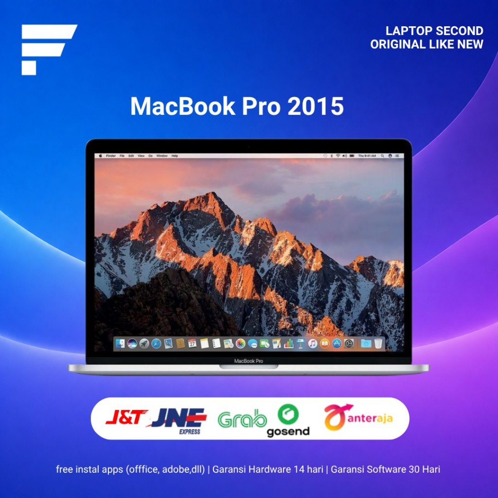 Macbook Pro 2015 2025 13 Inch Ram 8GB SSD 128GB Second Berkualitas