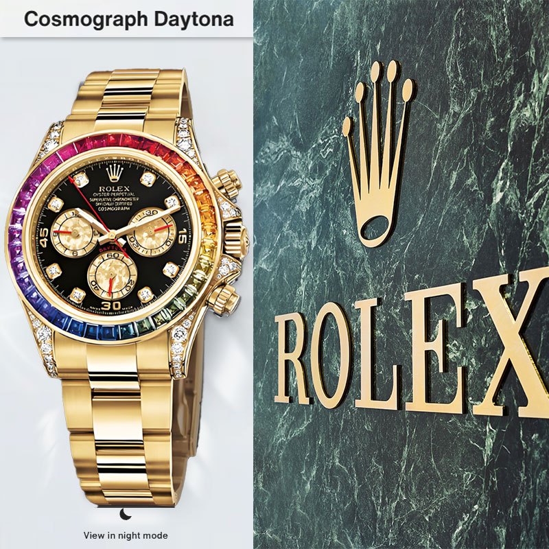 (100% ORI Rolex watch) Baru Asli Jam tangan Rolex Pria Cosmograph Daytona series 40mm 116598 RBOW  D