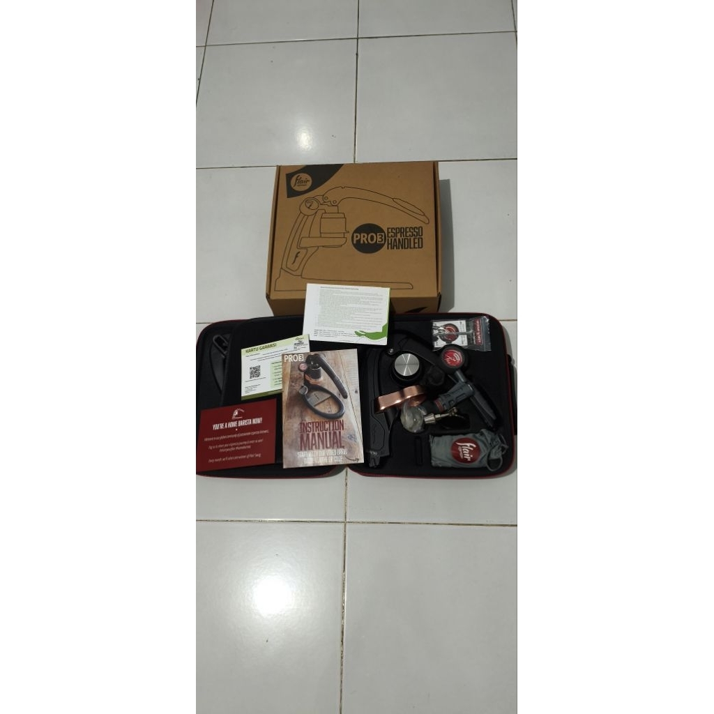 Mesin Alat Kopi Espresso Manual Brew Flair Pro 3 Fullset Bekas Second Like New Bukan Rokpresso Rok P