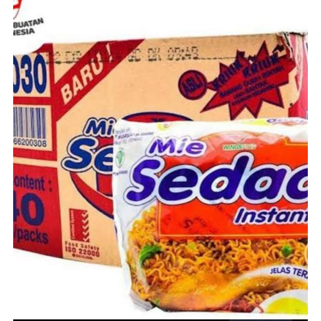 Satu dus isi 40 pcs mie sedap goreng