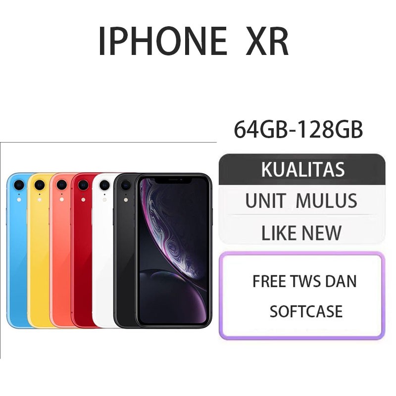 Apple Iphone Xr 64GB 128GB Wifionly Second Original Inter Dijamin Termurah 100%