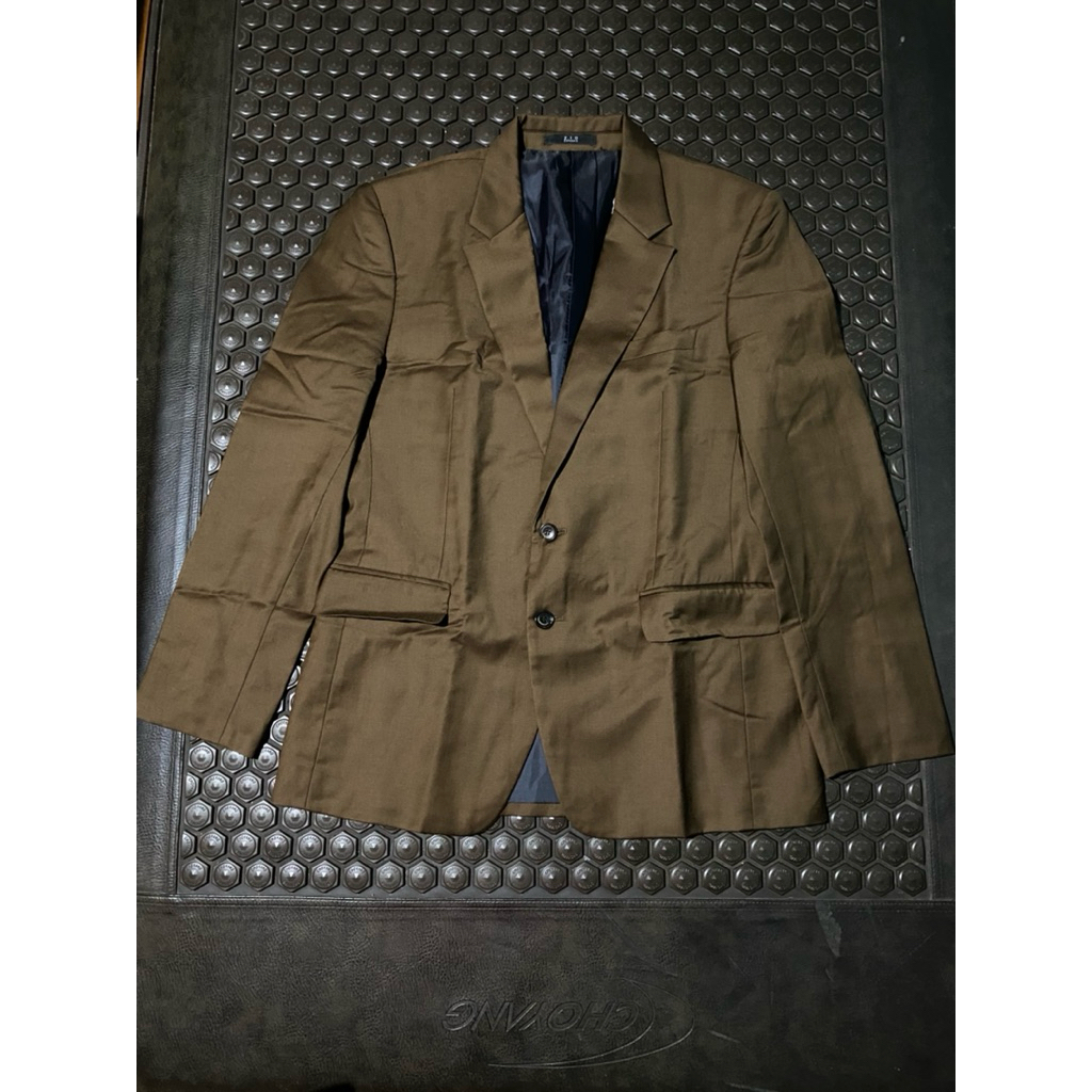 BLAZER JAS COKLAT ZIO SONGZIO MEWAH BRANDED