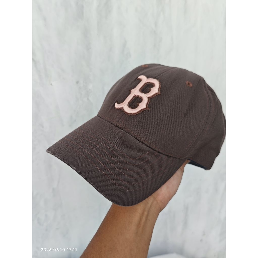 MLB CAP BOSTON RED SOX BROWN PINK