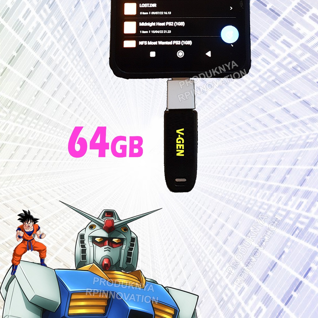 Flashdisk 64gb Gaming untuk HP Android dan Laptop PC