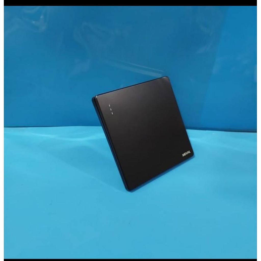 MEVAL saklar 1 gang hotel.meval black thin matte
