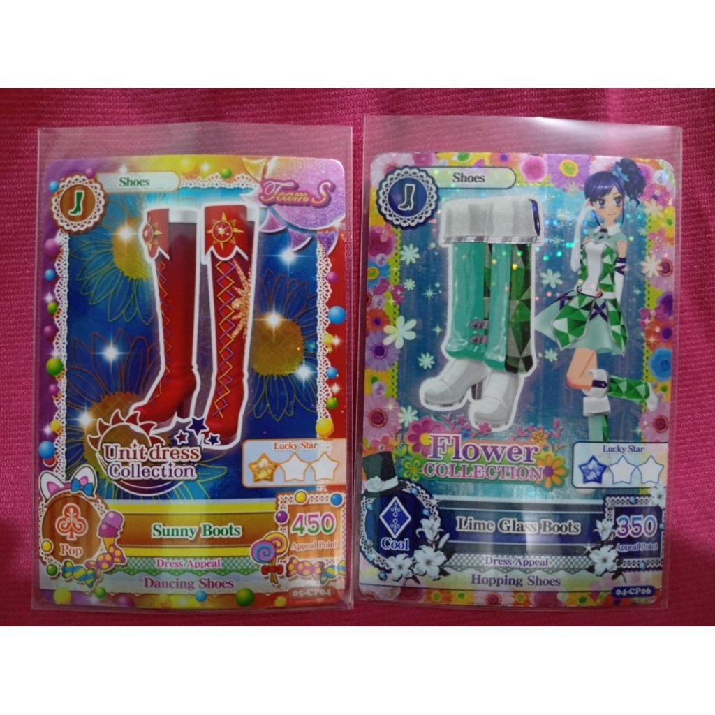 Aikatsu Soleil Unit Dress & Flower Collection Campaign Cards