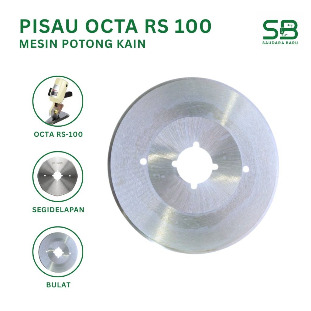 NEW PRODUCT PISAU MESIN POTONG KAIN KM OCTA RS 100 MATA PISAU GUNTING LITSRIK KM OCTA SEGIDELAPAN