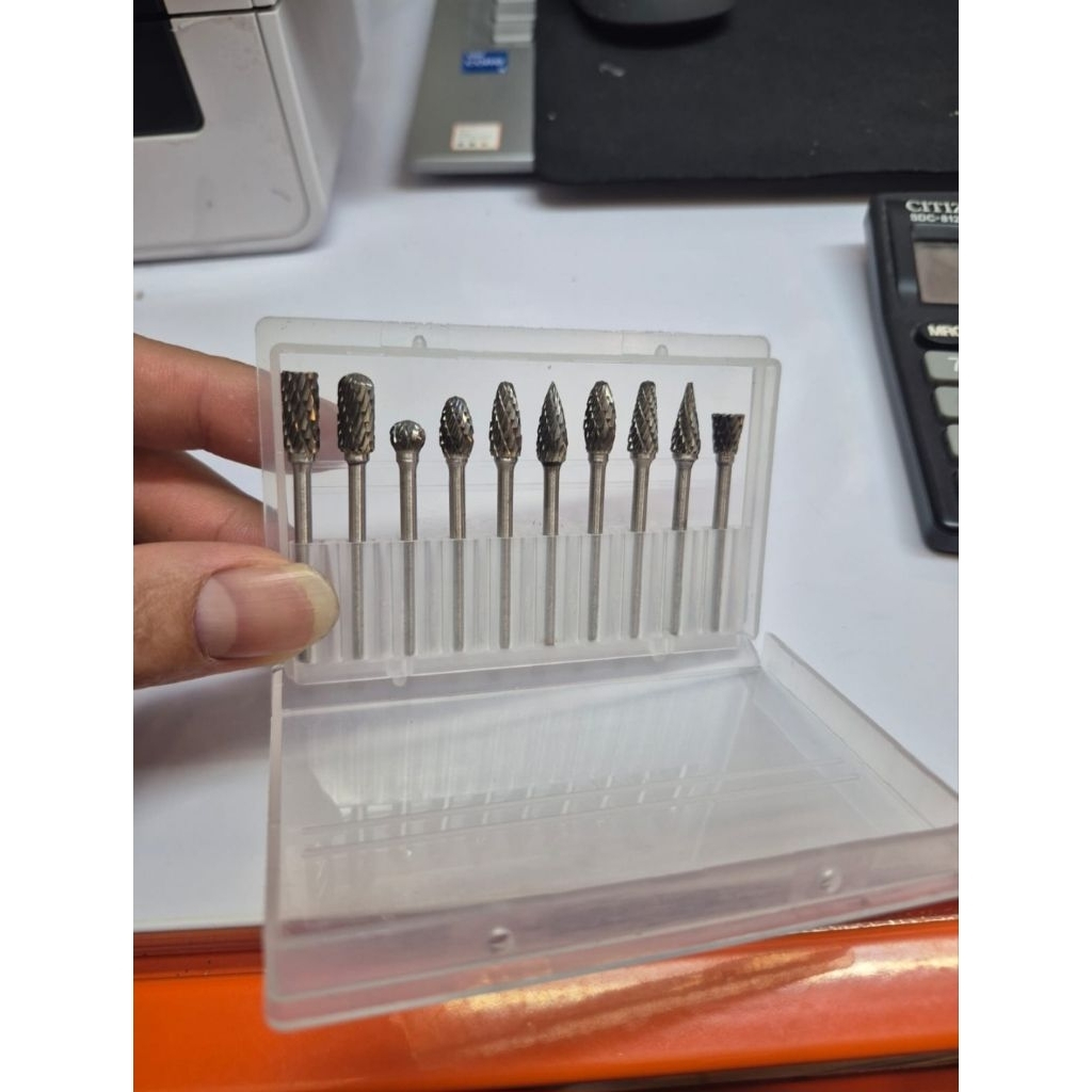 Mata Bor Tuner Pendek 3x6 Set 10pcs / Mata Bor Tuner Porting Karbide Set