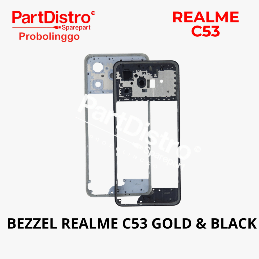 REALME C53 BEZZEL SAMPING TENGAH GOLD DAN BLACK