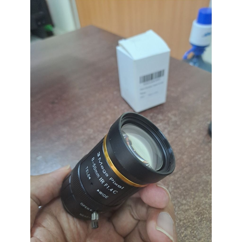 Arducam Lens 8-50mm C Mount zoom untuk Pi HQ Camera