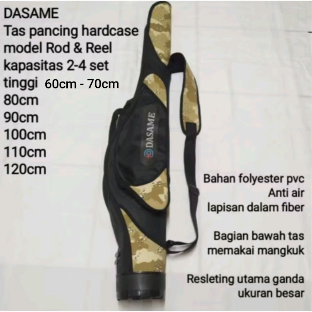 DASAME Tas Pancing Hardcase 60cm 70cm 80cm 90cm 100cm 110cm 120cm 130cm 140cm 150cm 160cm 170cm 180c