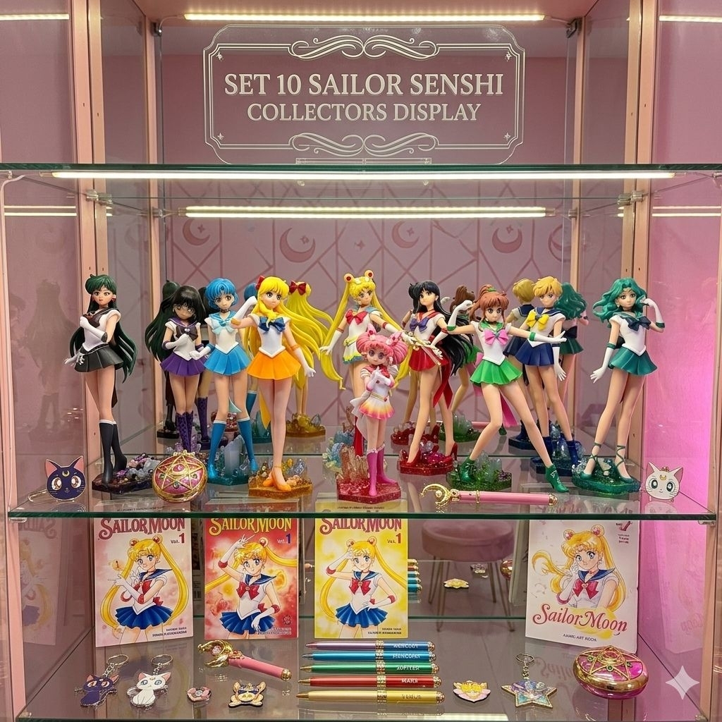 SAILOR MOON GNG SET OF 10 SENSHI FIGURE
