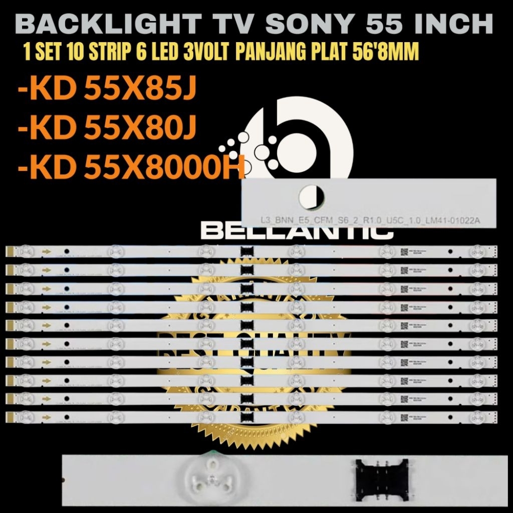 BACKLIGHT TV LED SONY 55 INCH KD-55X8000H- KD-55X80J- KD-55X85J BACKLIGHT TV SONY 55 INCH
