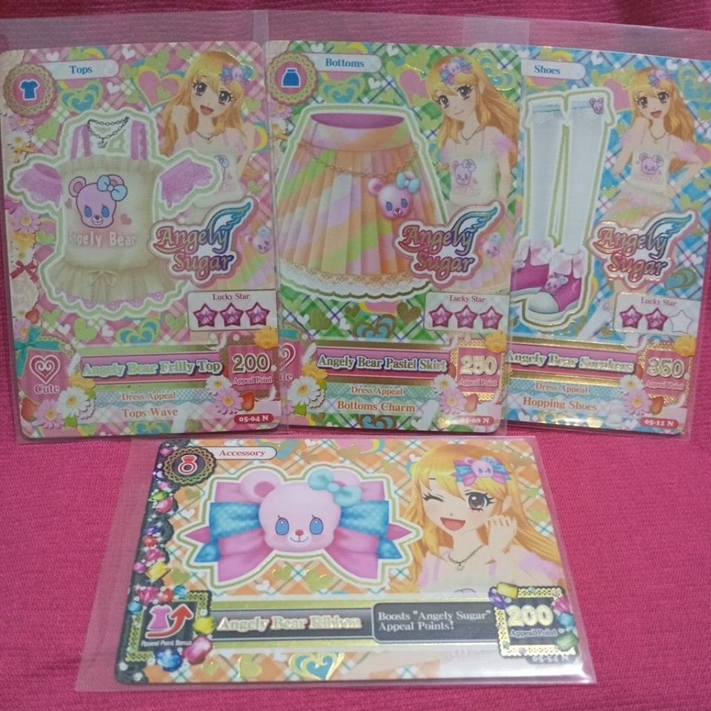 Aikatsu Angely Sugar Angely Bear Mascot Full Set