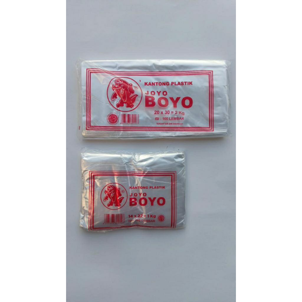 Kantong plastik Joyoboyo bening transparan 1kg,2kg