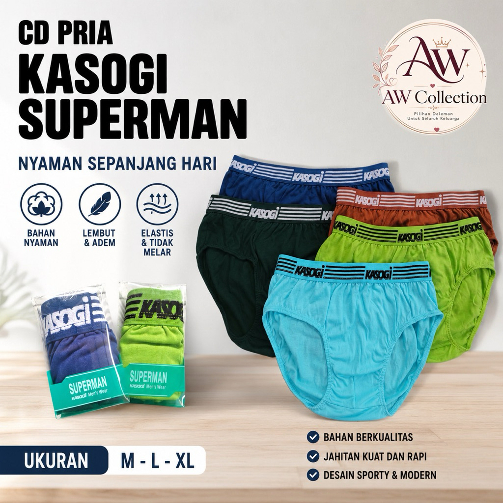 (GROSIR) CELANA DALAM KASOGI SUPERMAN, CELANA DALAM KASOGI, CD KASOGI,CELANA DALAM PRIA