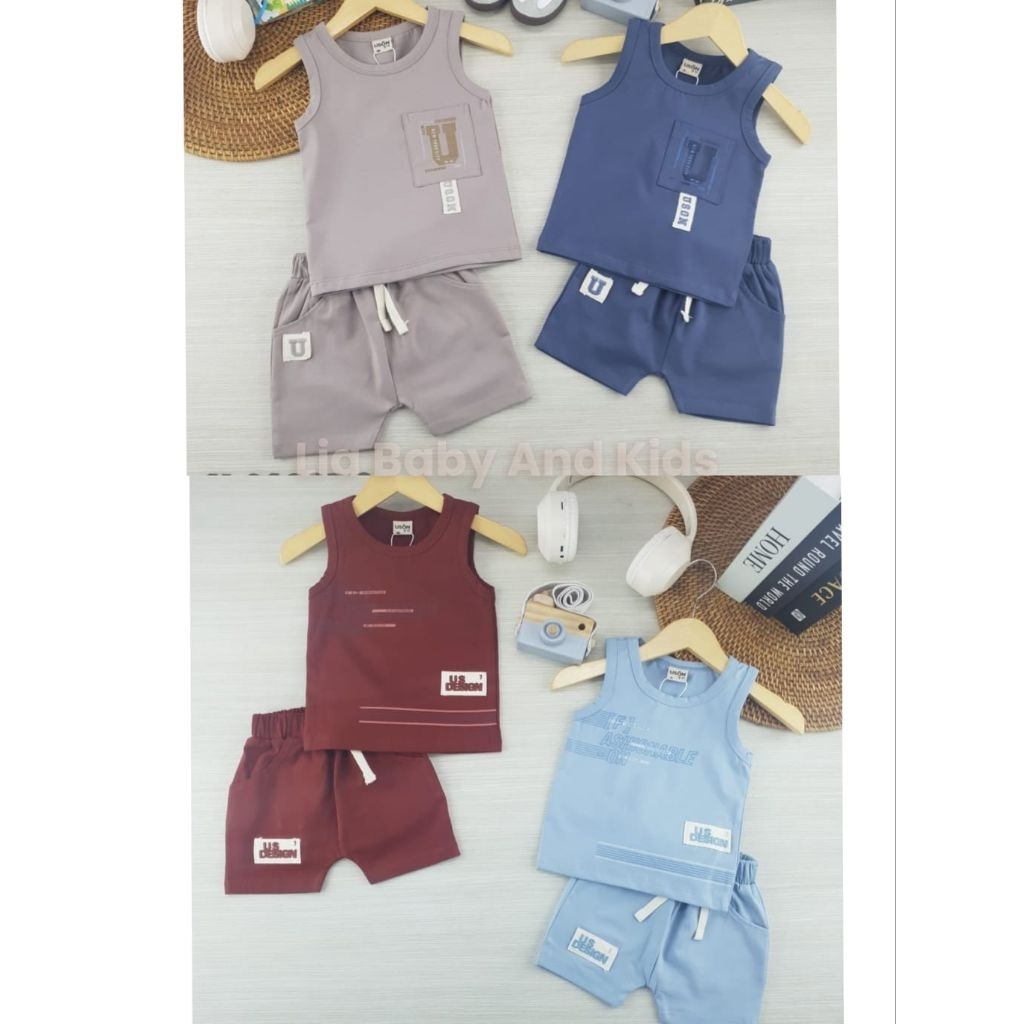 SETELAN USON CELANA KAOS ANAK COWOK BABY BOY SK