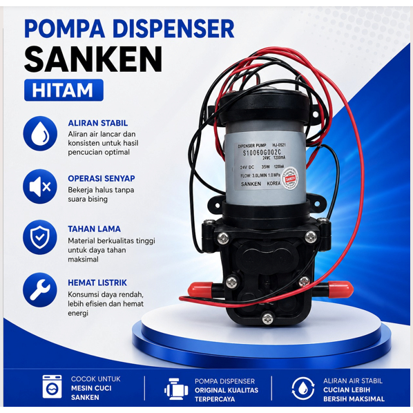 Pompa Dispenser Sanken Hitam