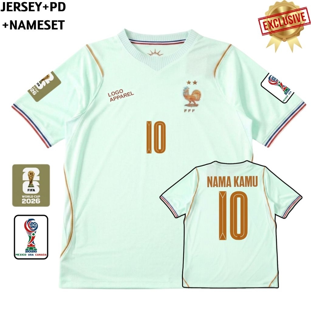 Jersey Prancis Away World Cup 2026 Grade Original - Jersey Prancis Piala Dunia Terbaru High Quality