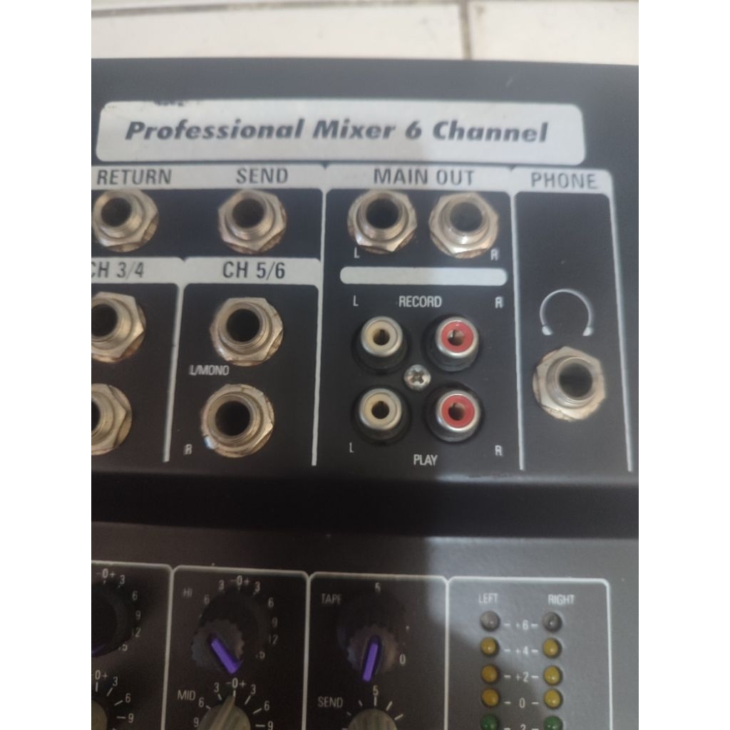 mixer audio 6 chanel