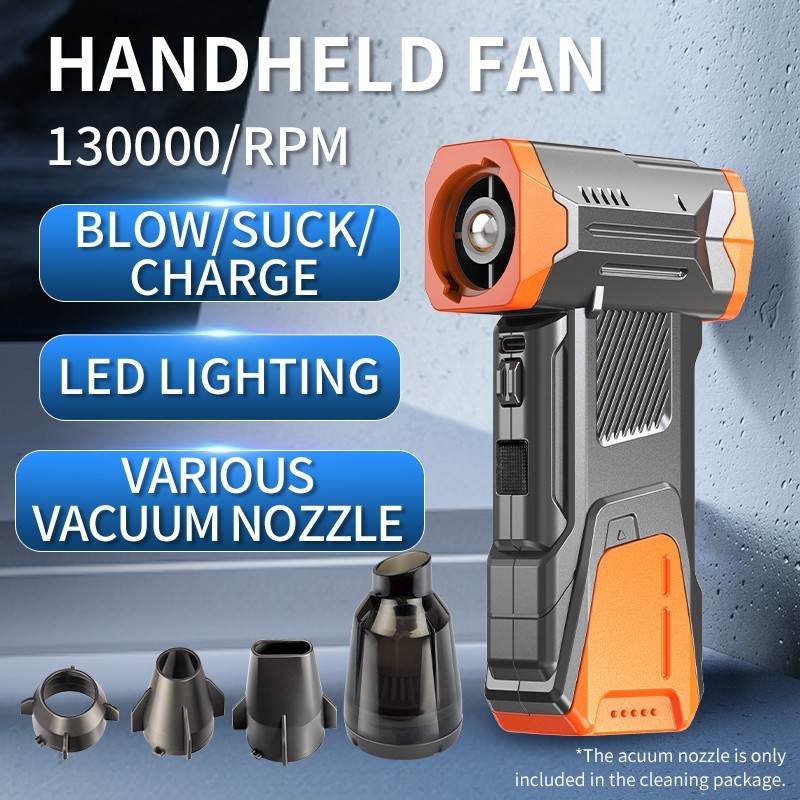 130000Rpm Turbo Jet Blower Multifunction Violent Fan Portable Vacuum Cleaner Handheld
