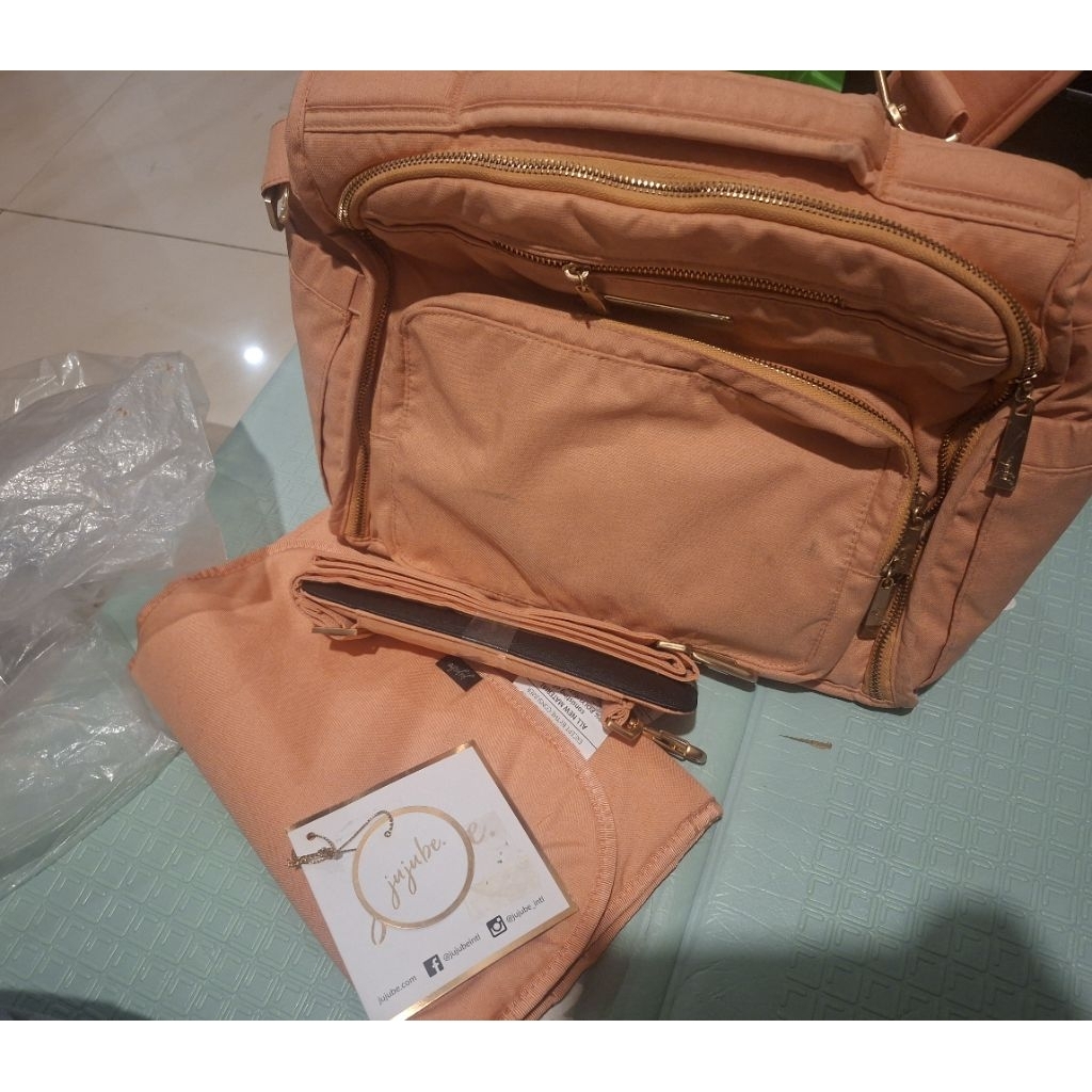 jujube bff diaper bag peach bisa ransel sling