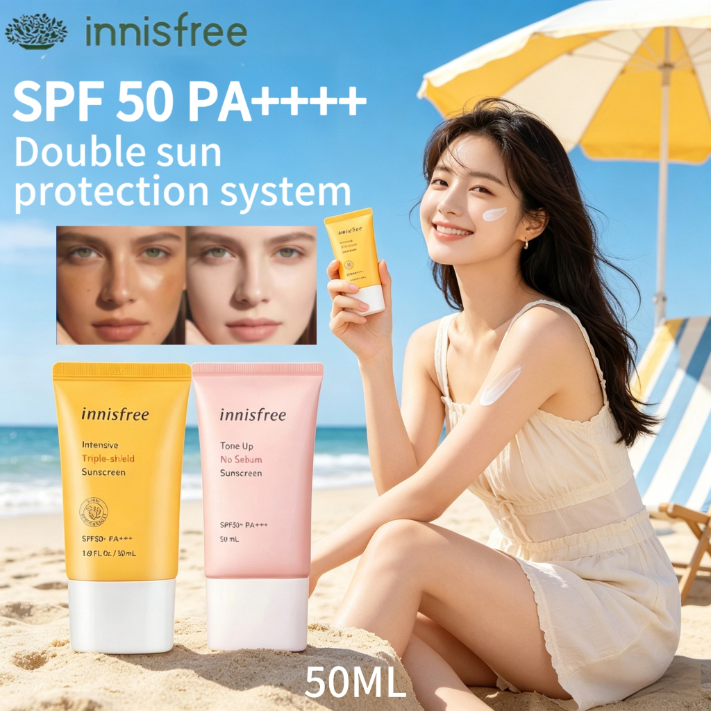 *EXP  2028*  Innisfree Sunscreen 50ml / Innisfree Intensive Triple Shield Sunscreen SPF50+ PA++++ / 