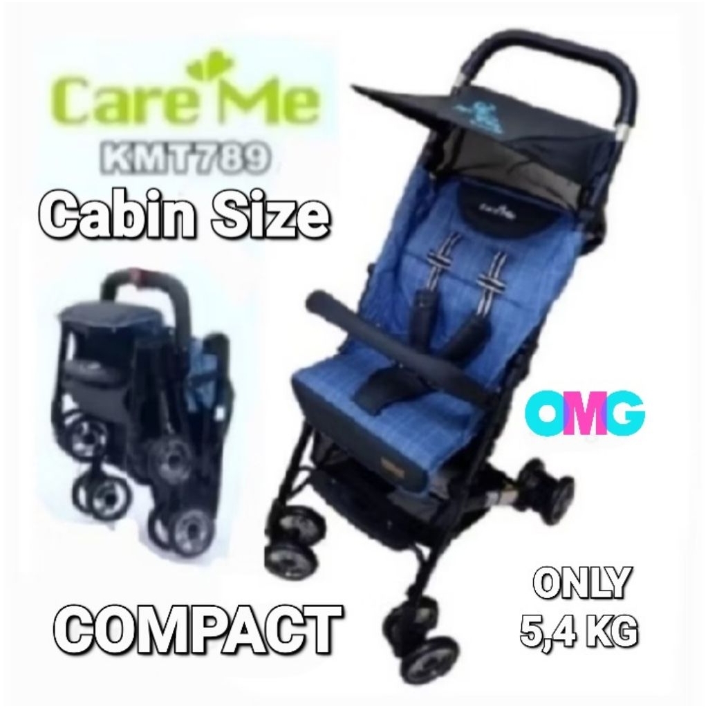 Stroller Care Me Spacebaby KMT 789 Cabin Size Stroller Murah Ringan Lipatan Compact Cocok Buat Trave