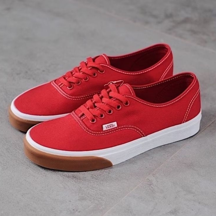VANS AUTHENTIC GUM BUMPER RED ORIGINAL
