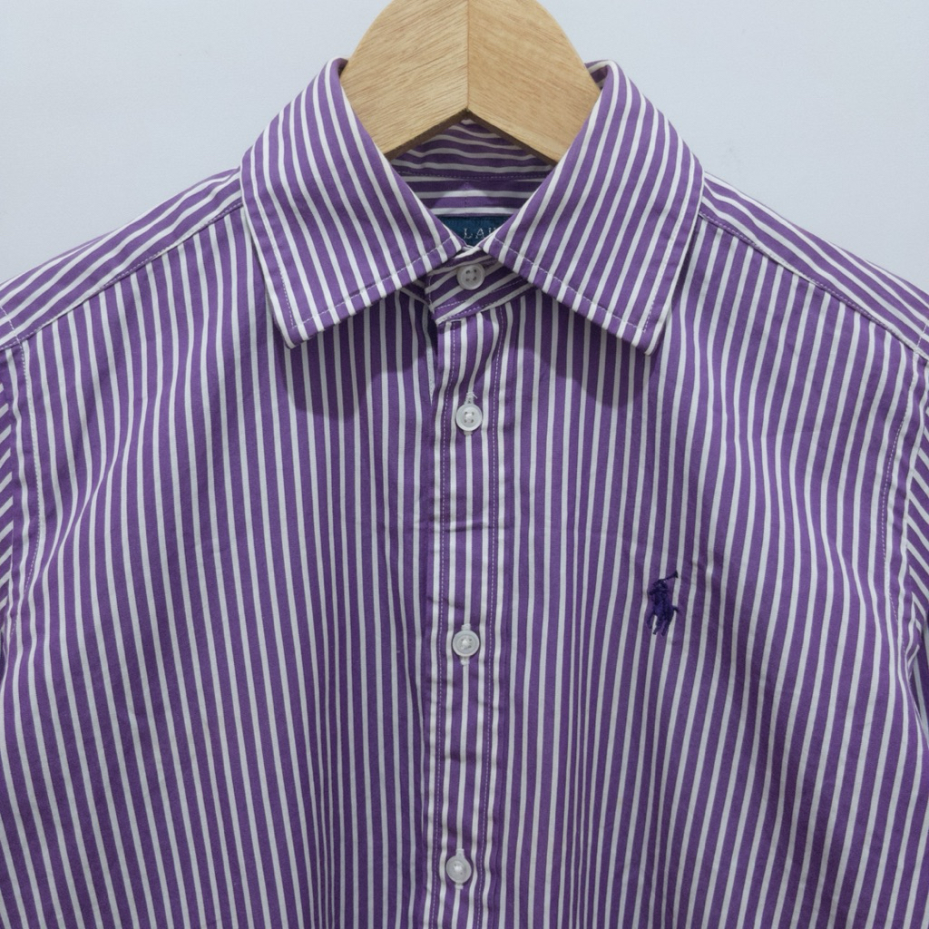 Ralph Lauren Striped Purple Shirt