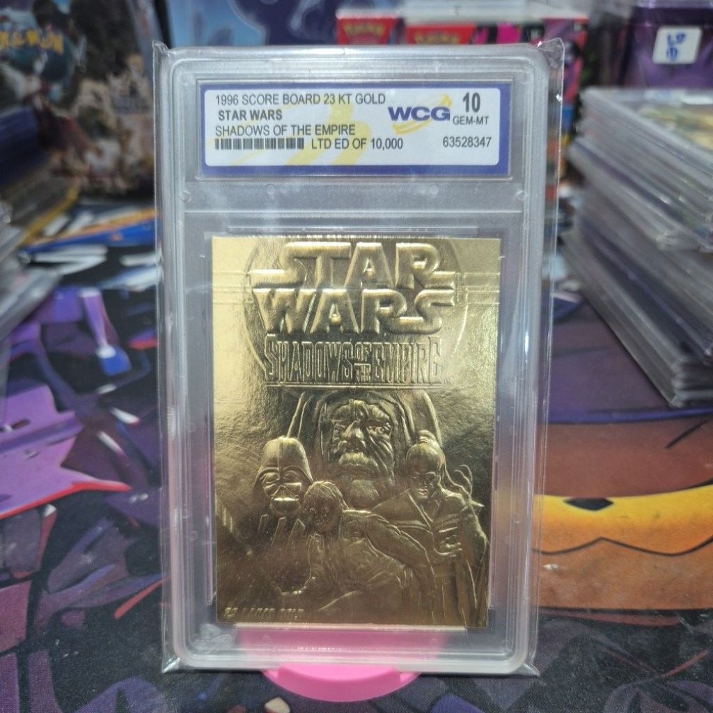 STARWARS (7355/10000) - WCG 10 (GEM MINT) - 1996 SCORE BIARD 23KT GOLD - SHADOW EMPIRE (LIMITED EDIT