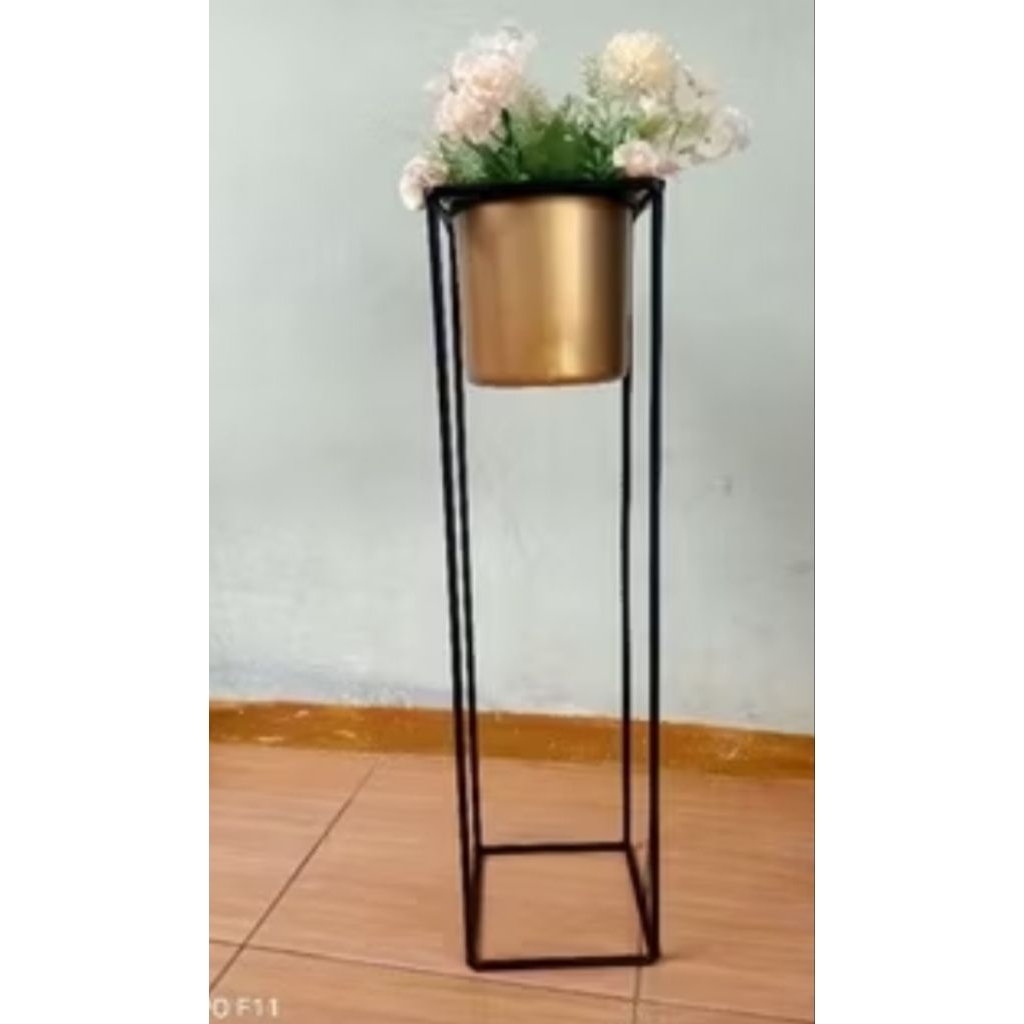 stand + pot tinggi 100 cm