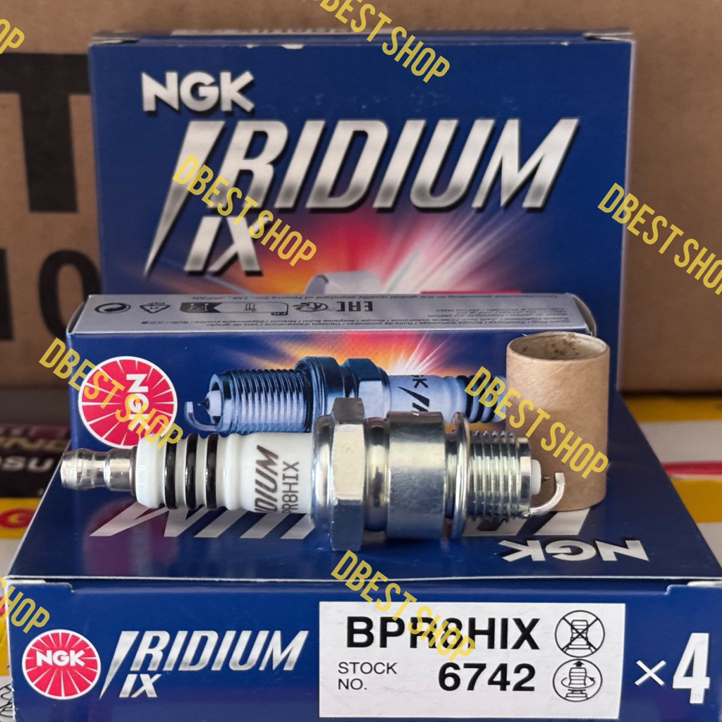 1 pcs Busi 2 tak drat pendek NGK iridium BPR8HIX