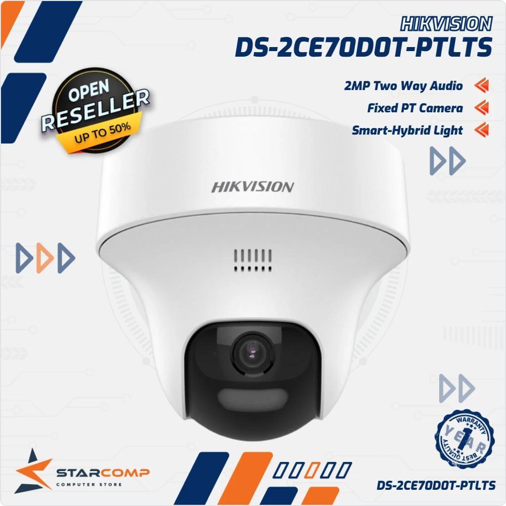 DS-2CE70D0T-PTLTS Hikvision 2MP Two Way Audio Pan Tilt Camera Hybrid Light CCTV Kamera Analog Indoor