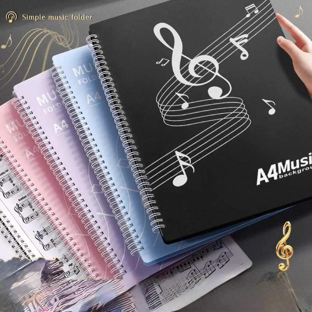Buku folder penyimpanan piano. map file folder A4. tempat penyimpanan folder piano. folder latihan p