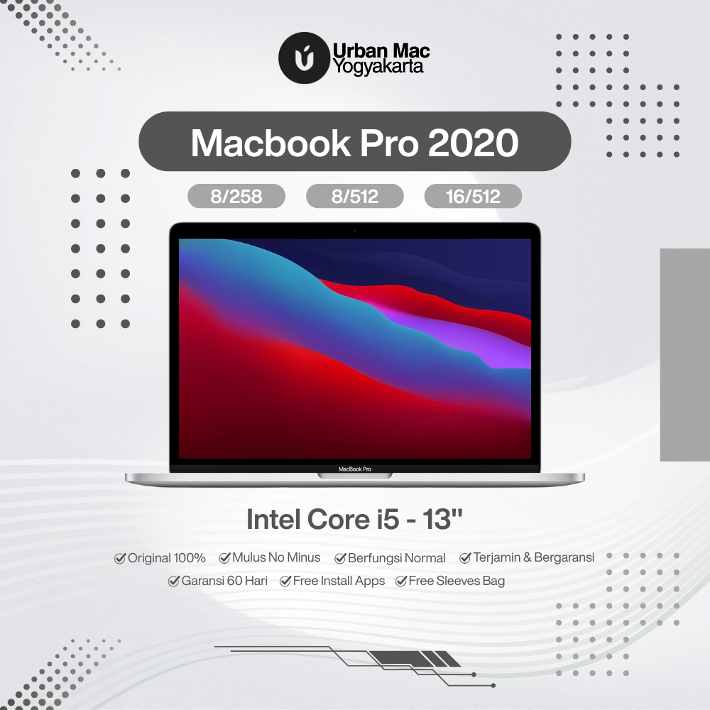 Macbook Pro 2020 13 inch i5 & i7 Second Like New Mulus Garansi 60 Hari Urban Mac Store Yogyakarta