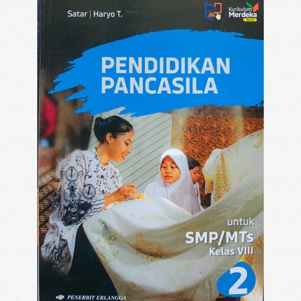 PPKN Pendidikan Pancasila Kelas 8 SMP/MTS Penerbit Erlangga