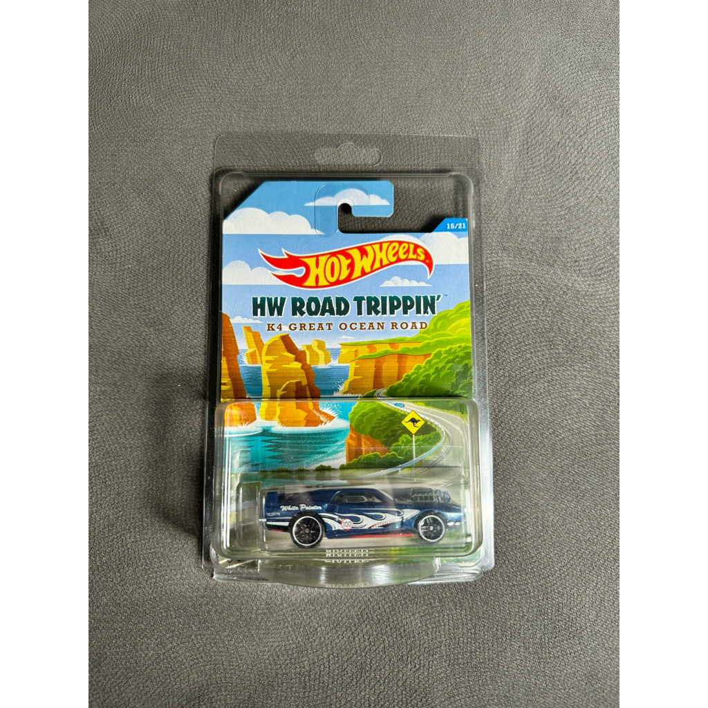 Hot Wheels Rivited Biru HW Road Trippin' K4 Great Ocean Road Rivited Mobil Mainan Anak Koleksi Terba