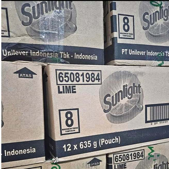 Sunlight Sabun Cuci Piring 650ml 1 Dus 12pcs