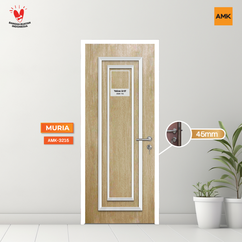 Muria 45 Yellow Artificial, Ornamen panel
