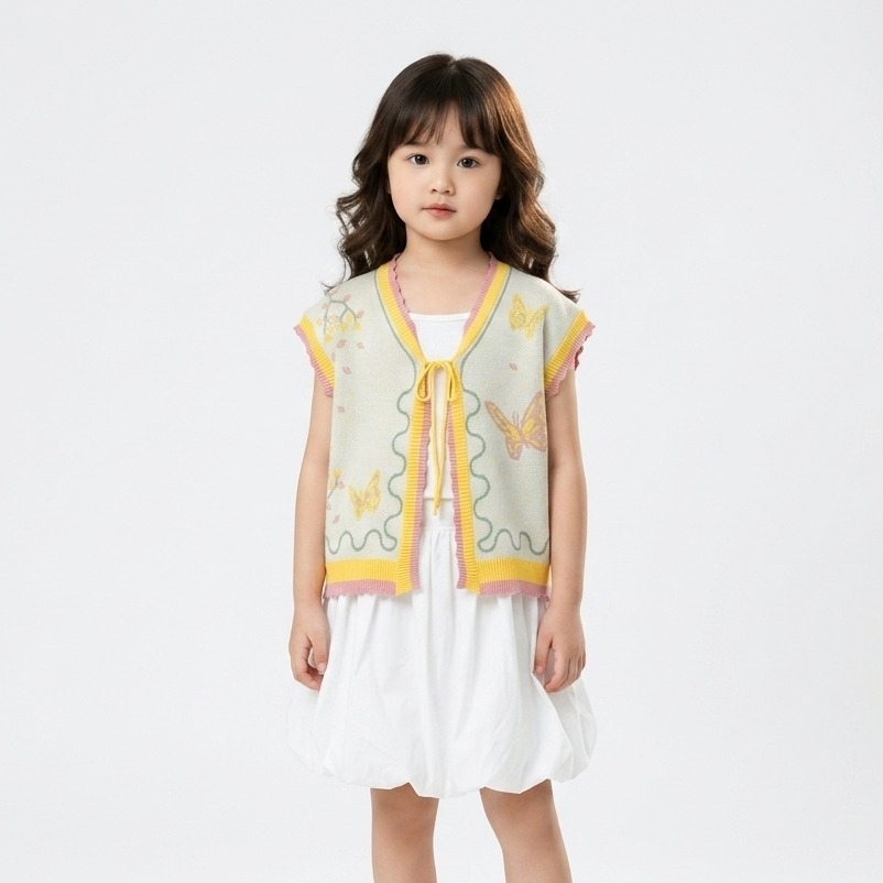 Tokomilkan - Mariposa Atasan Baju Anak Cewek Usia 2-8 Tahun | Pakaian Anak Perempuan Vest Anak Terba