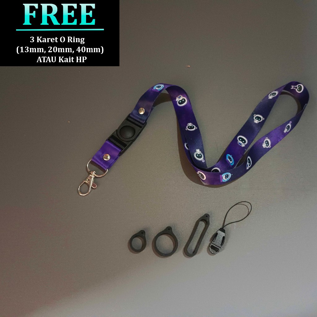 Lanyard Wotteo - Tali Gantungan Handphone ID Card Nametag Wotteo