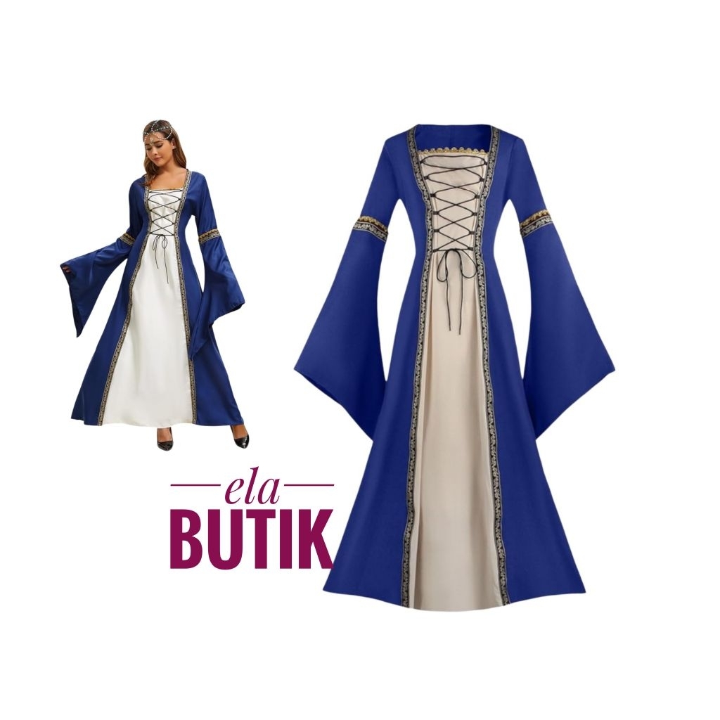 kostum princess medieval dewasa renaissance kostum halloween
