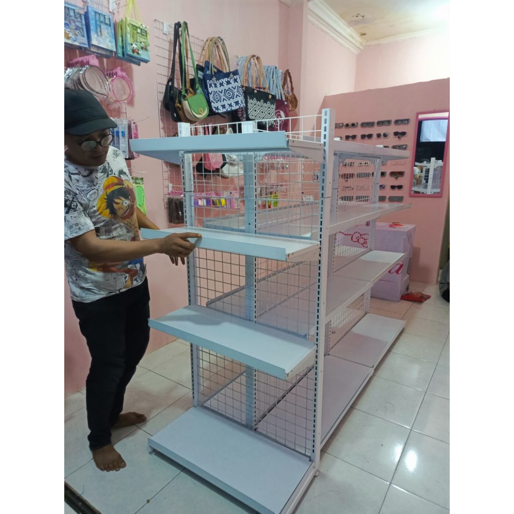 rak end gondola tinggi 120cm eks indomaret