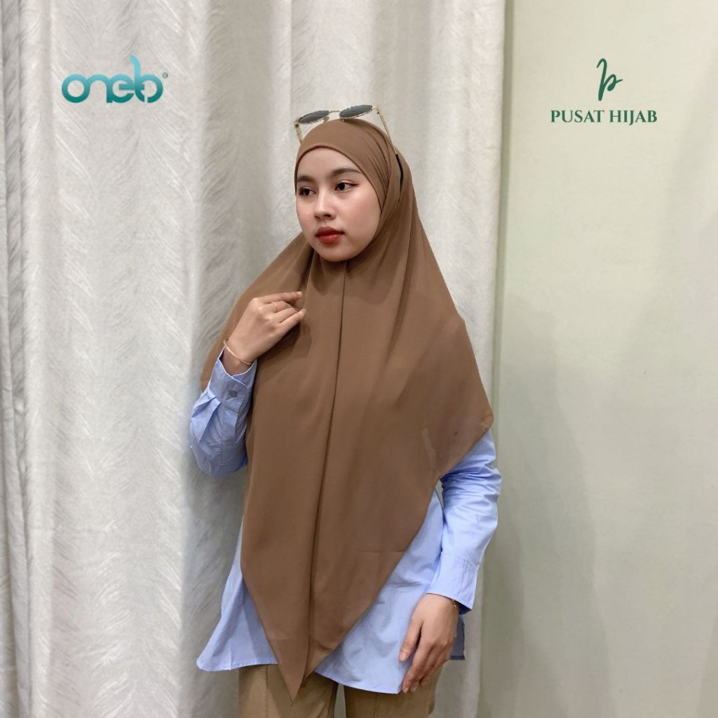 Oneto - Khiban Lyra by Oneto | Khimar Bandana | Khimar Ceruty Premium | Pusat Hijab Premium