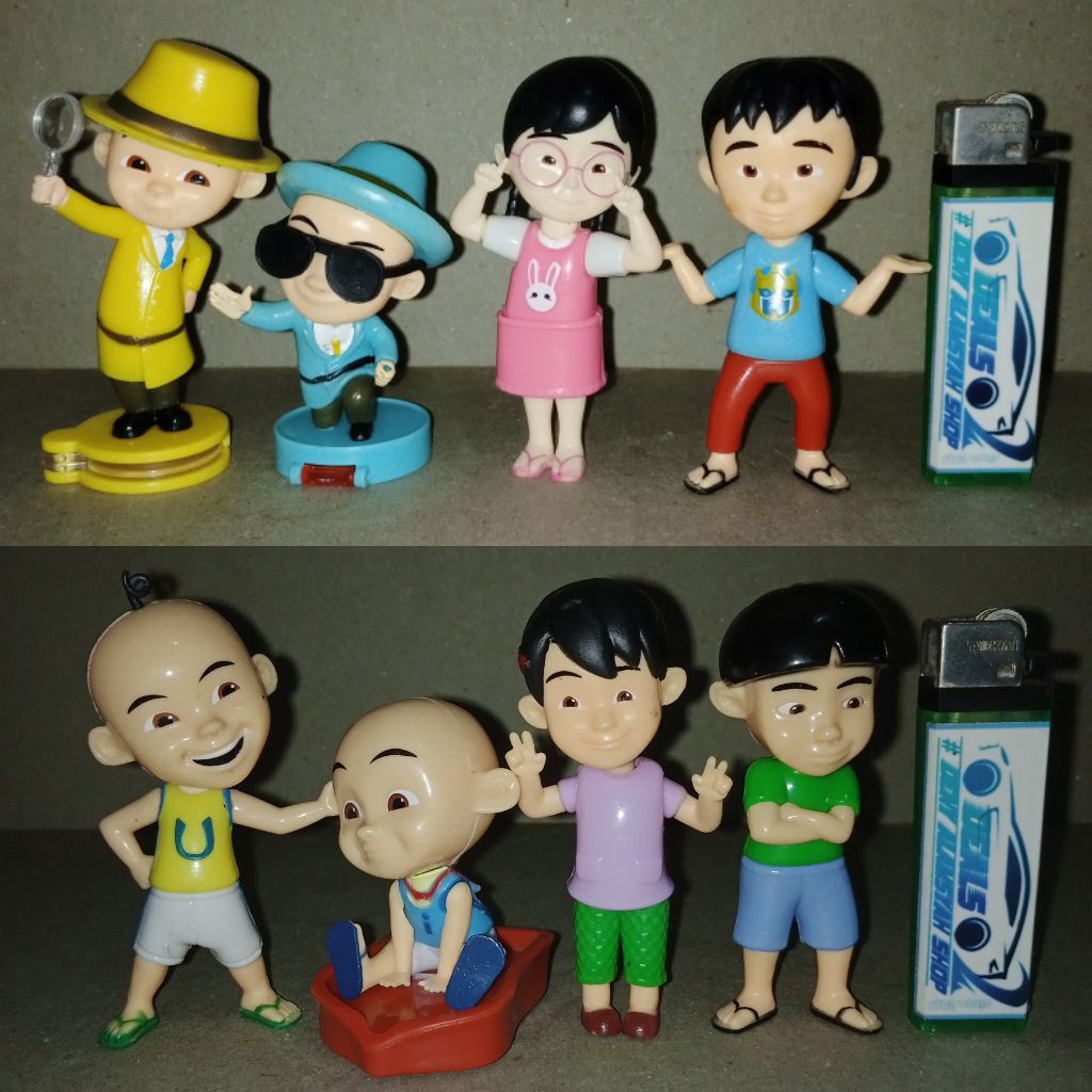 figure original kfc upin ipin dkk set 8 pcs