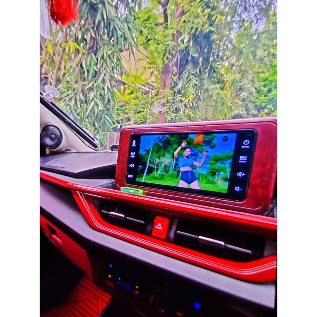 Head unit tape Ayla 2024 type R + frame copotan original